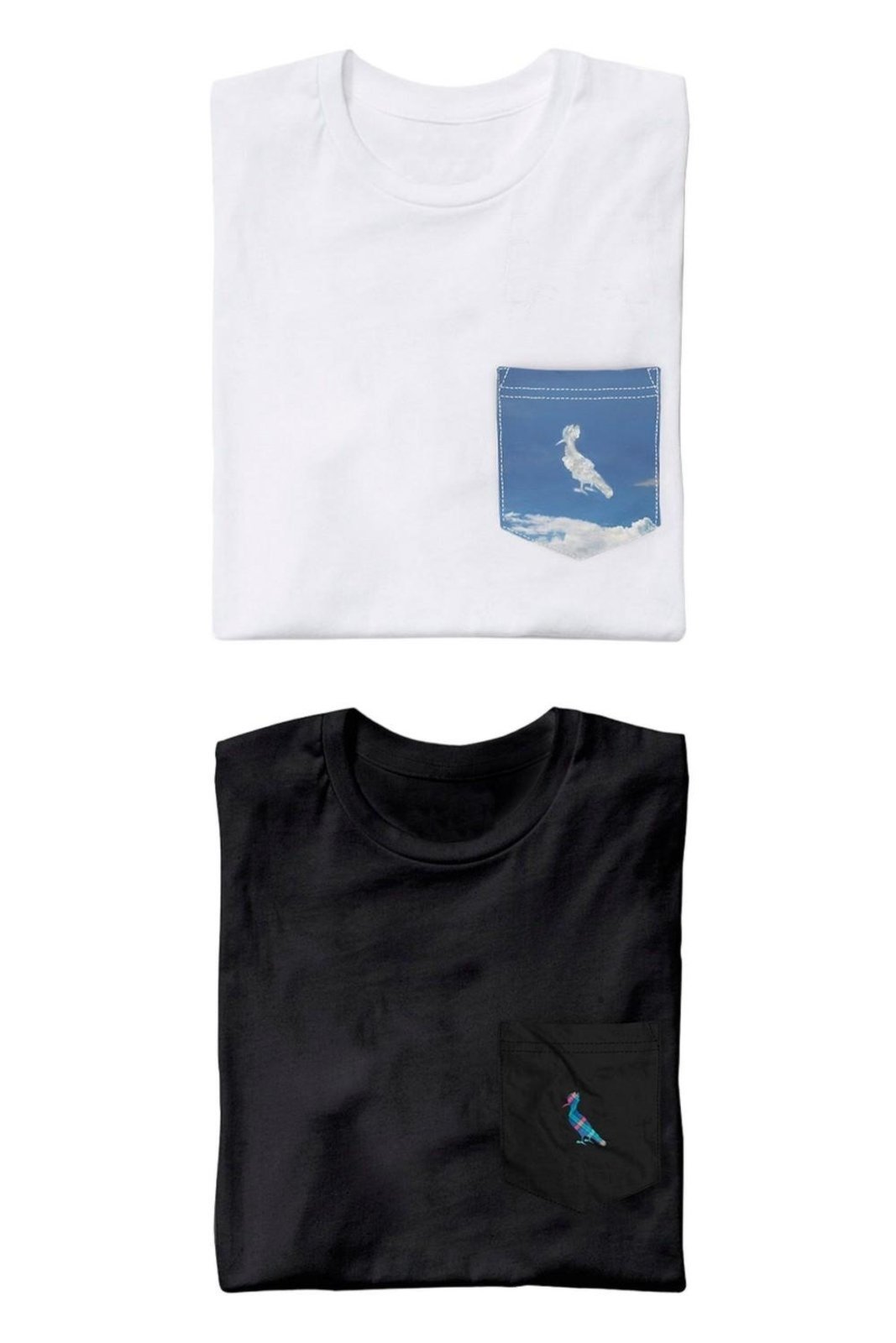Infantil - Kit 2 Camisetas Bolso Pica Pau Xadrez E Nuvem Reserva Mini Branco