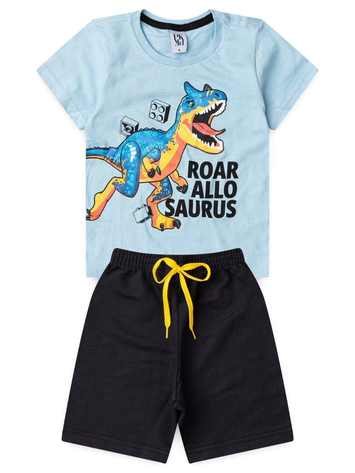 Vista 2 Infantil - Conjunto Platinum Brincando De Rugir Claro PLATINUM KIDS azul PLATINUM KIDS azul