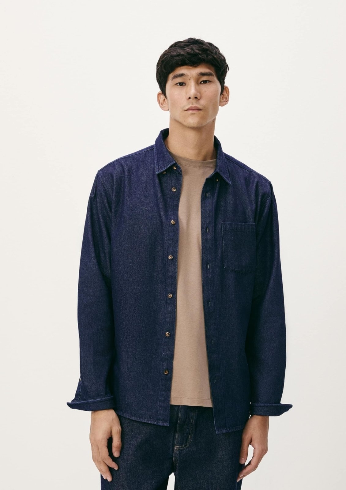 Camisa Masculina Raw Denim Hering