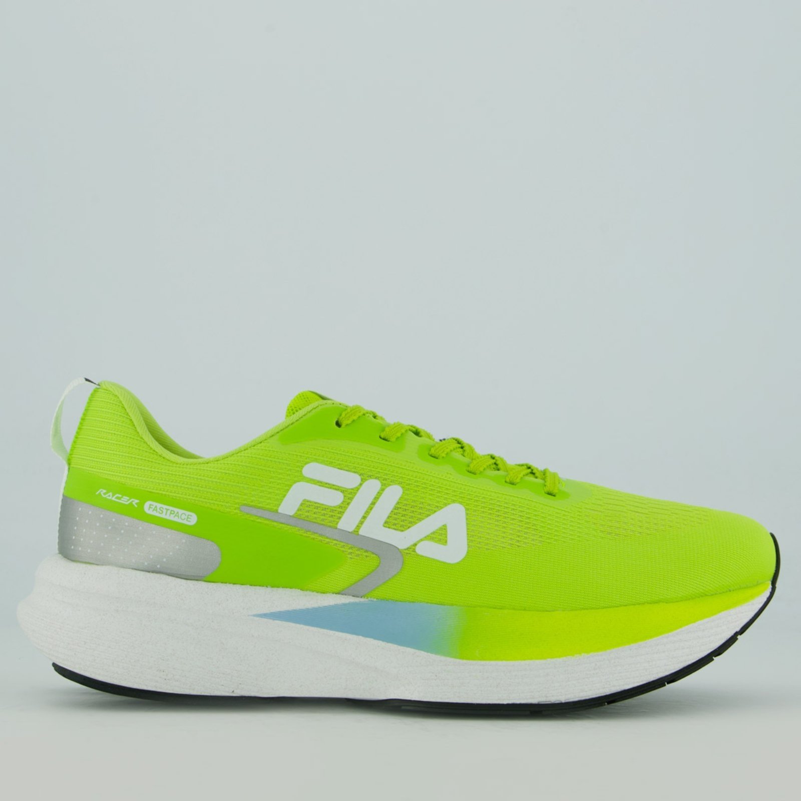 Vista 2 Tênis Fila Racer Fastpace e Azul verde Fila verde