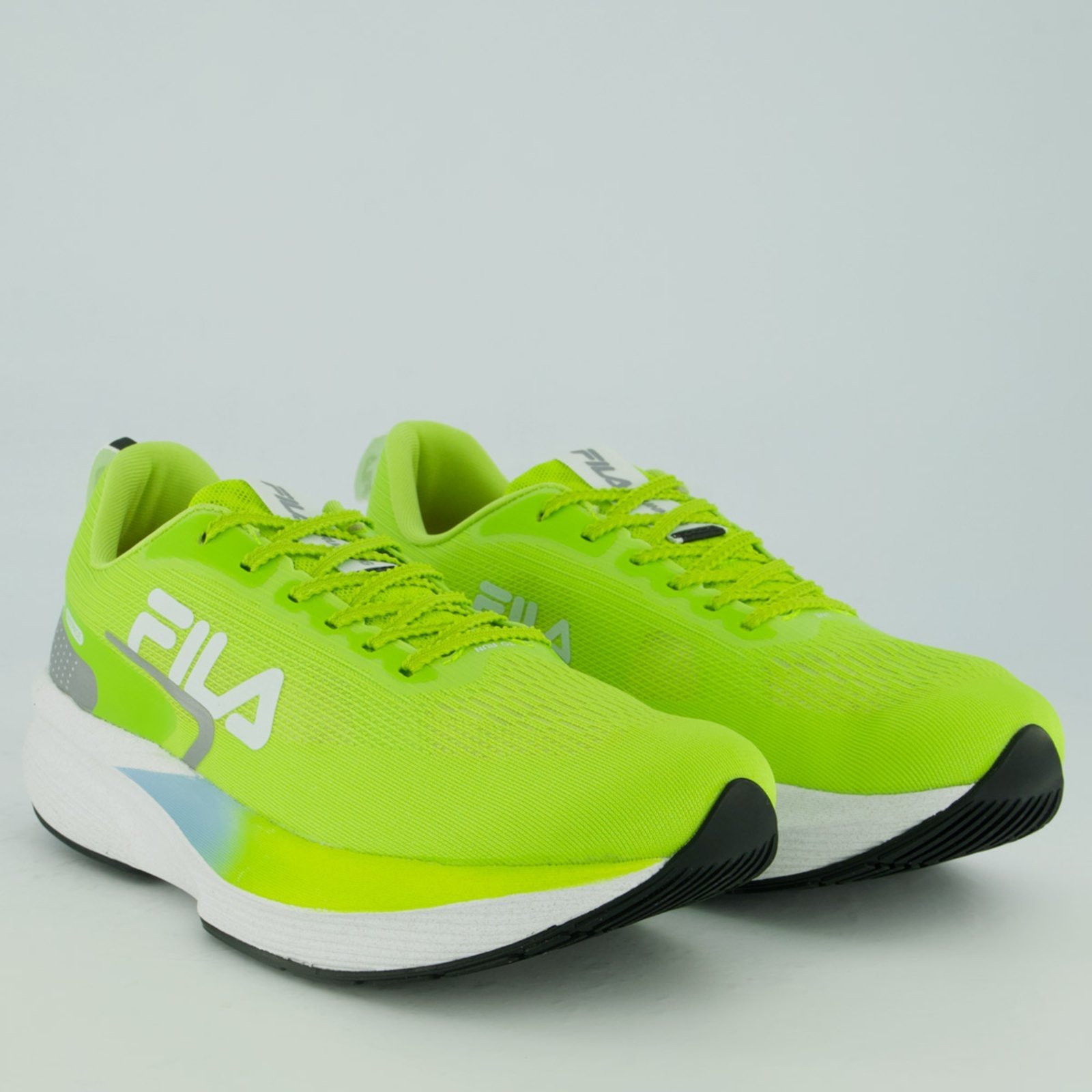 Vista 3 Tênis Fila Racer Fastpace e Azul verde Fila verde