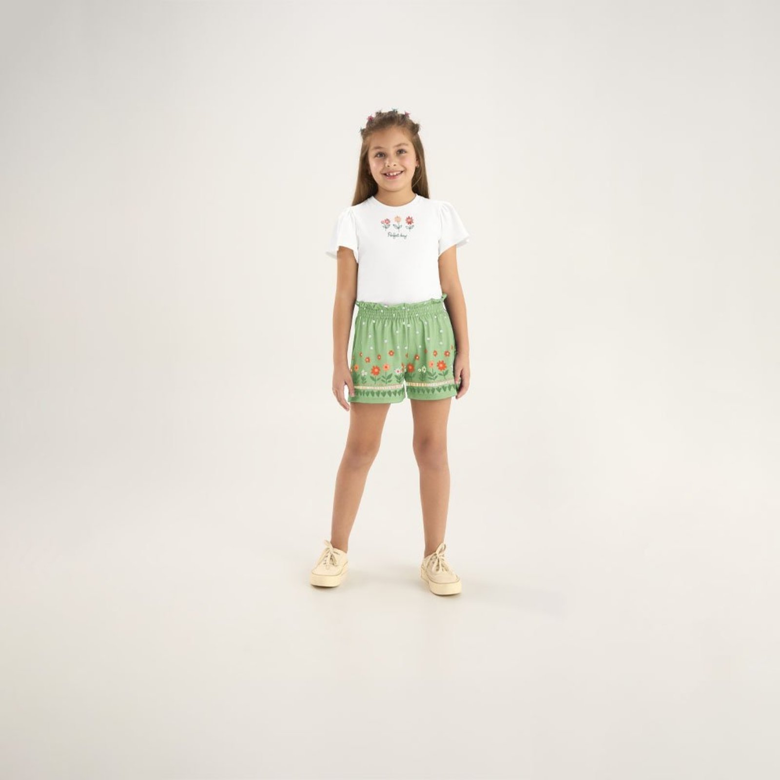 Infantil - Conjunto Branco Pulla Bulla Menina - 53823-3