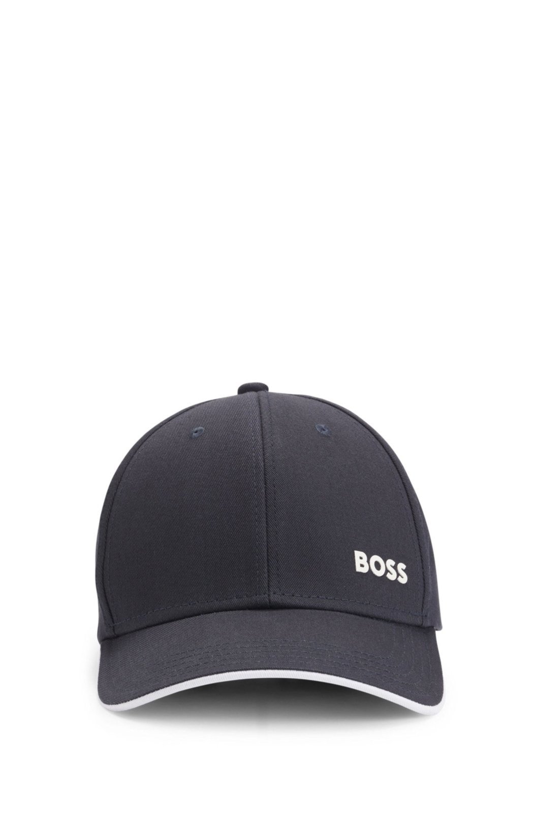 Boné Em Sarja De Algodão Com Logo Impresso