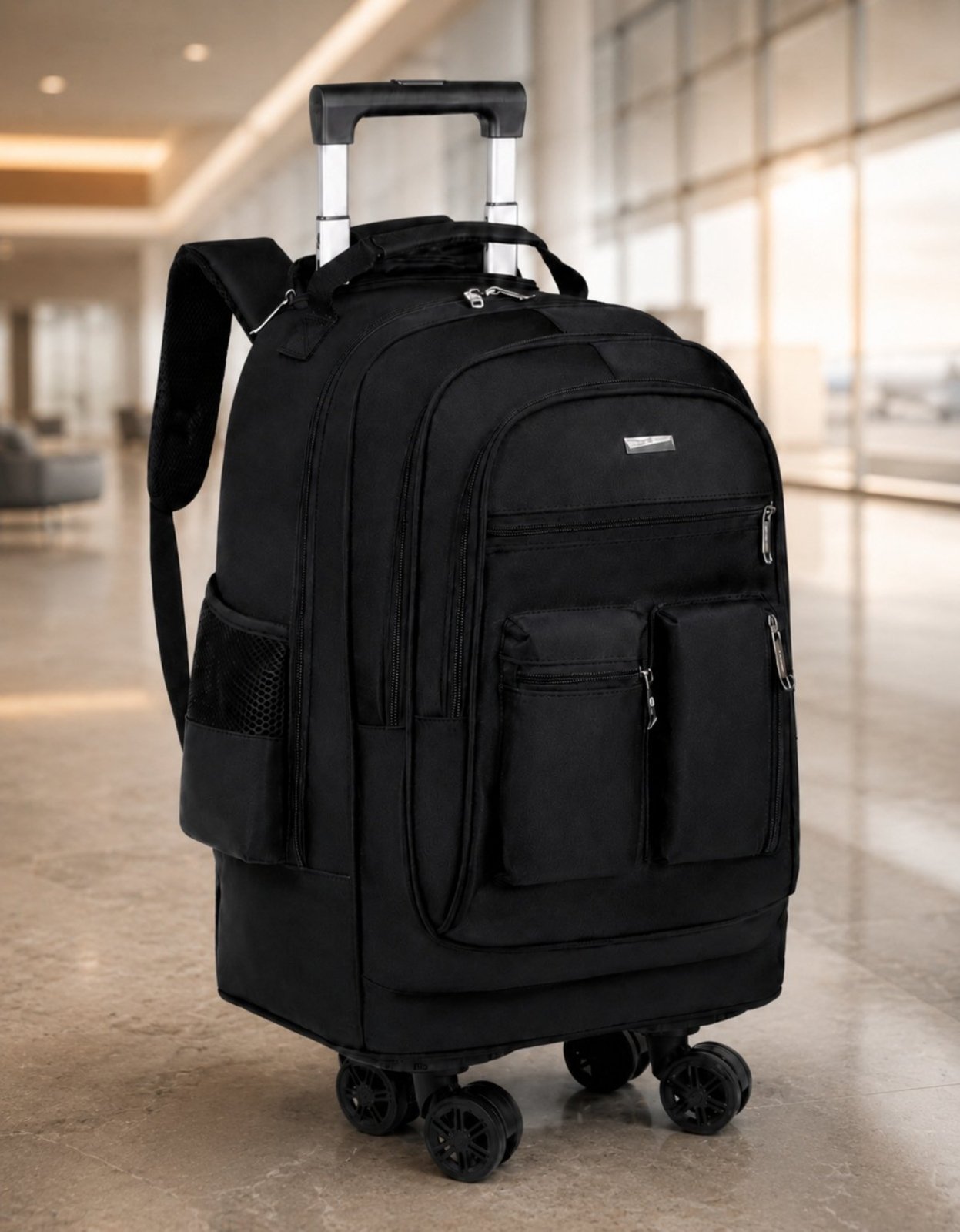 Mochila Masculina Executiva com Rodinhas Mala Bordo Notebook Viagem Grande Reforçada Viagem Trabalho Faculdade