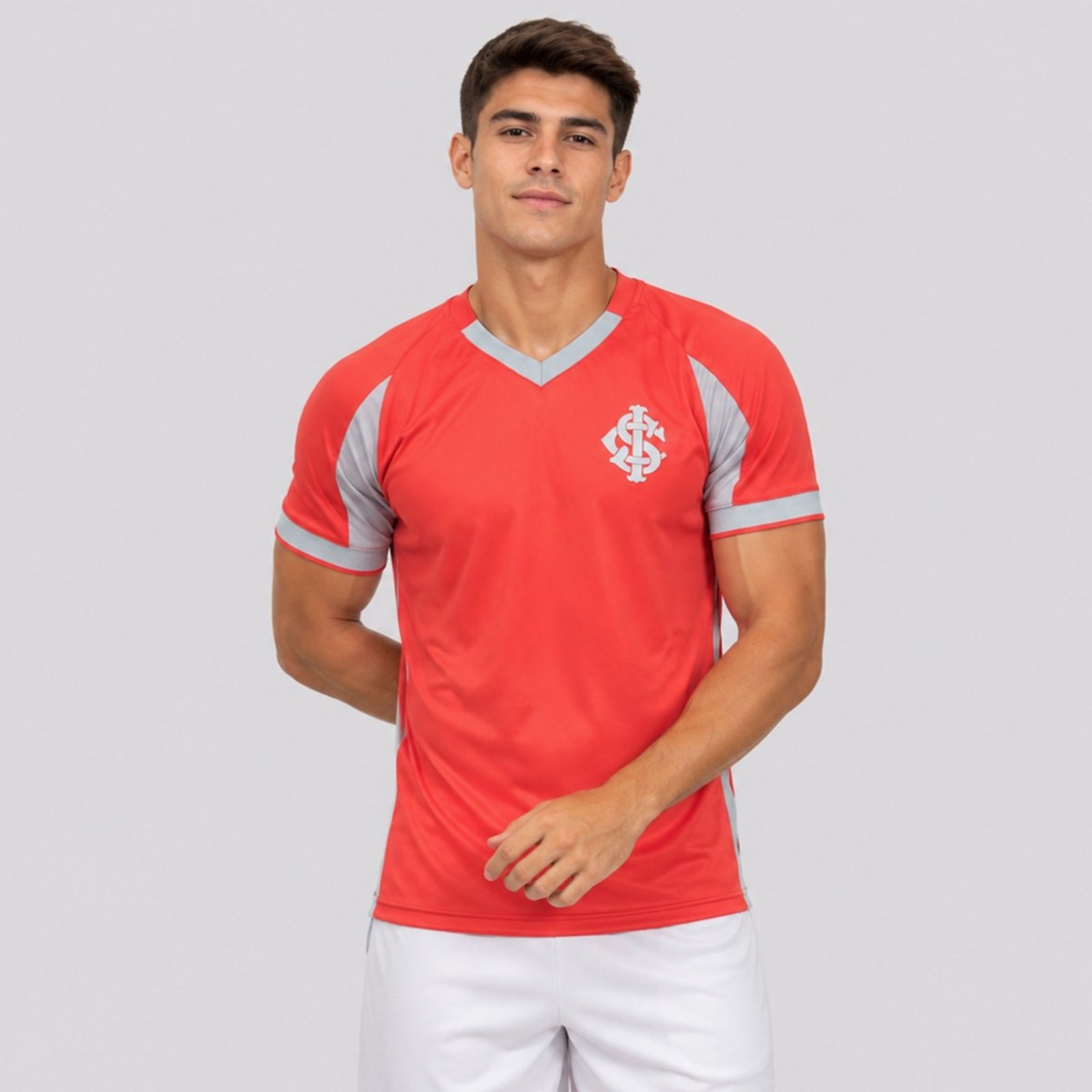 Camisa Internacional Dry Vermelha e Cinza