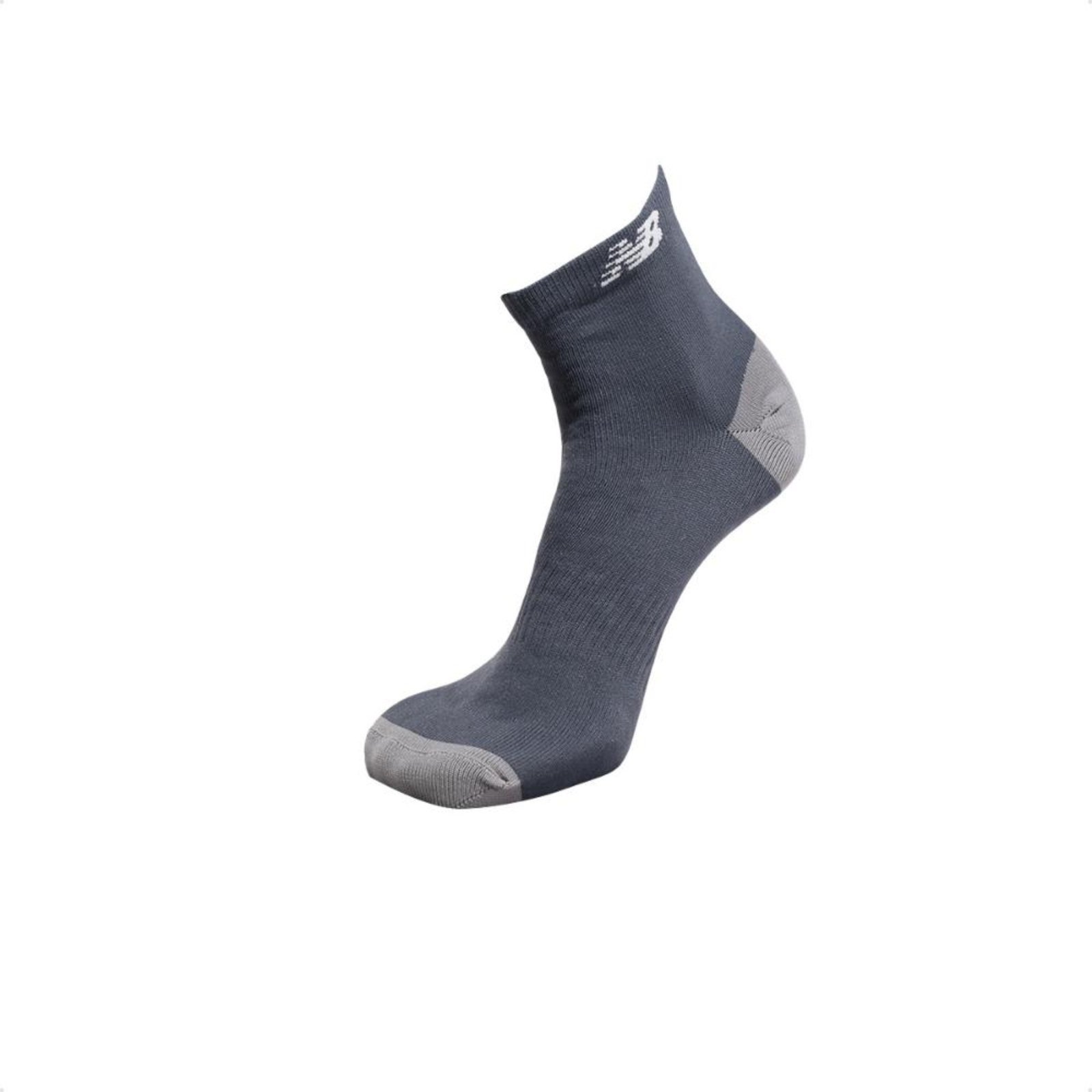 Vista 3 Meias New Balance Cano Curto Malha Lisa Unissex cinza New Balance cinza