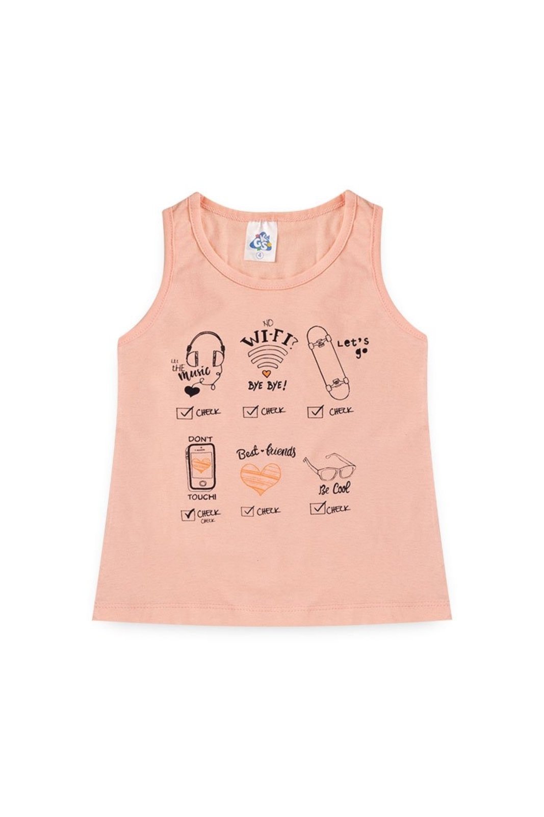 Infantil – Conjunto de Verão para Menina Regata e Shorts – GKS