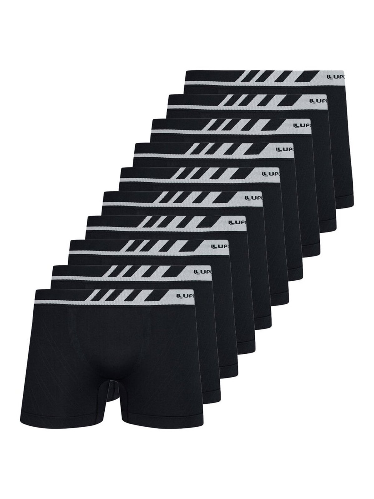 Kit com 10 Cuecas Boxer Lupo 671-002