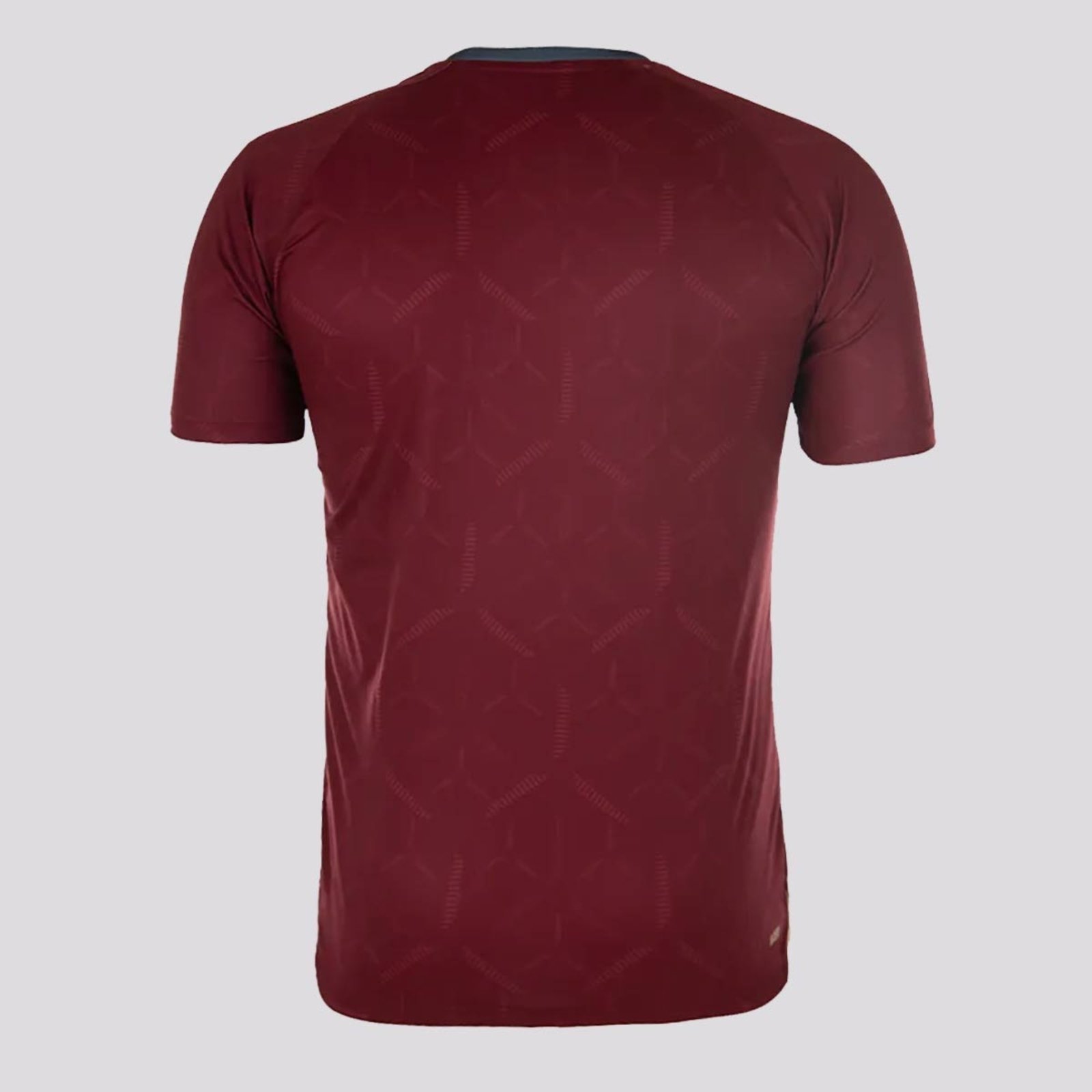 Vista 3 Camisa New Balance São Paulo Treino 2025 Bordô vermelho New Balance vermelho
