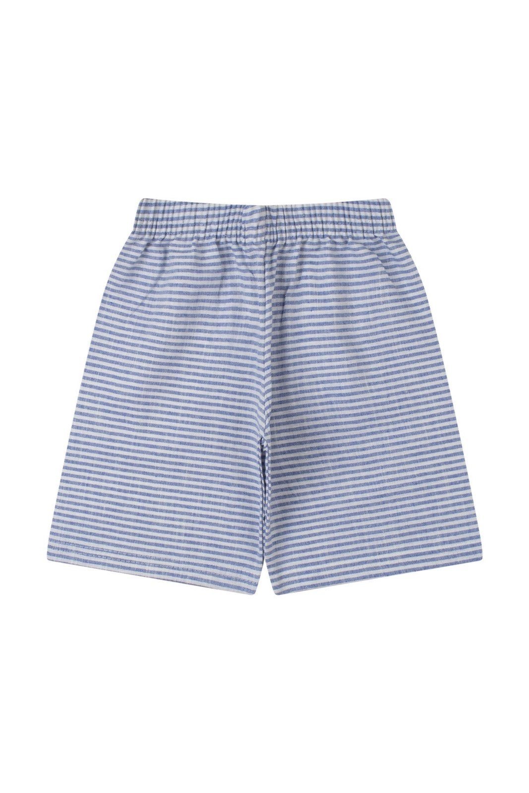 Infantil – Bermuda Menino Listrado Azul