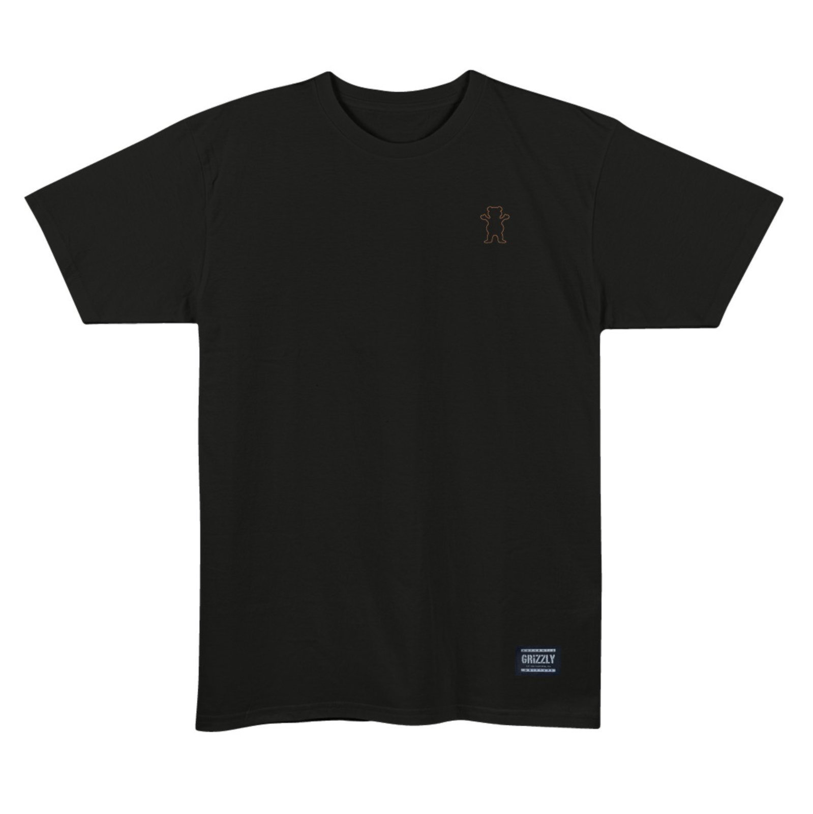 Camiseta Grizzly Outline Mini Og Bear Tee - BLACK