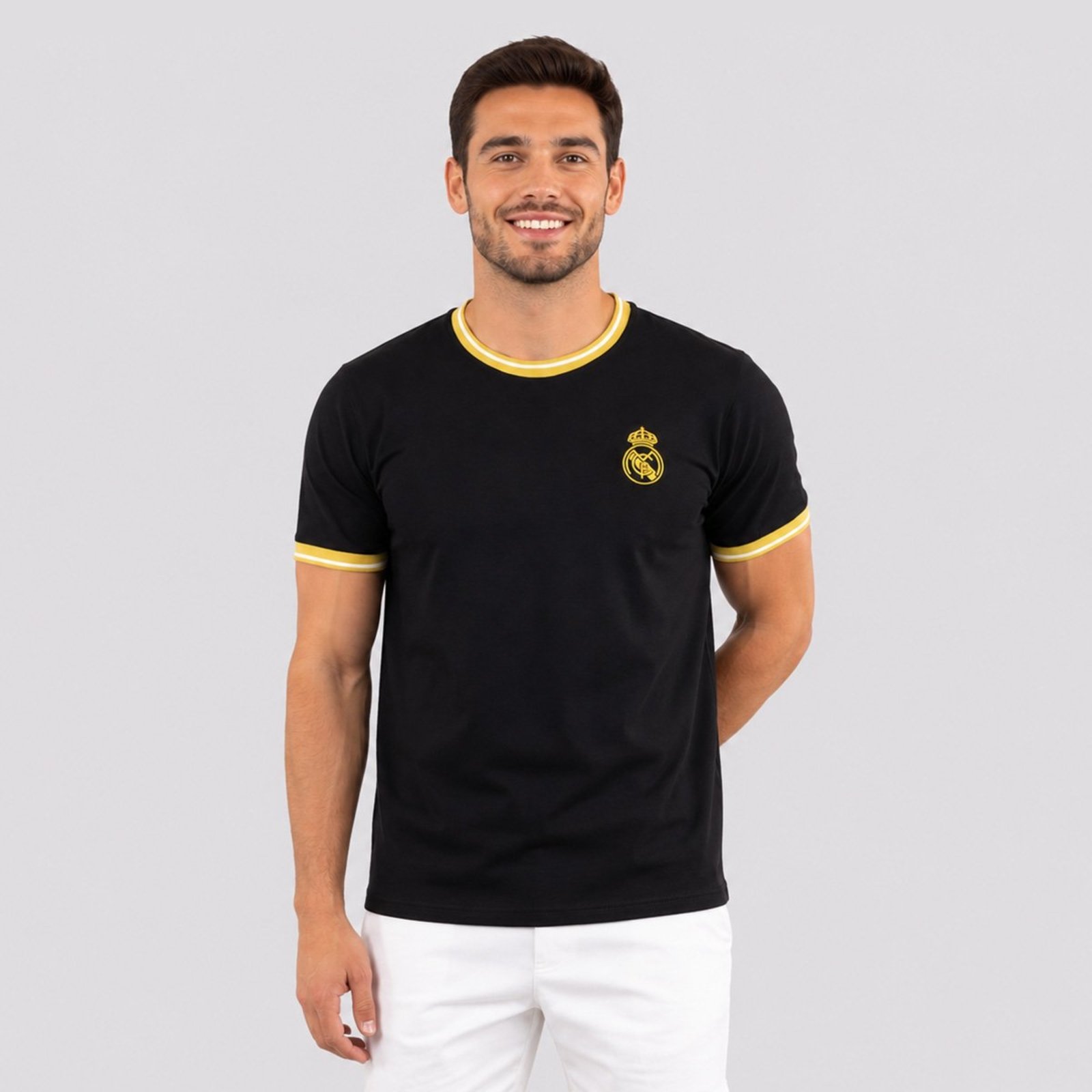 Camisa Real Madrid Dorado Preta