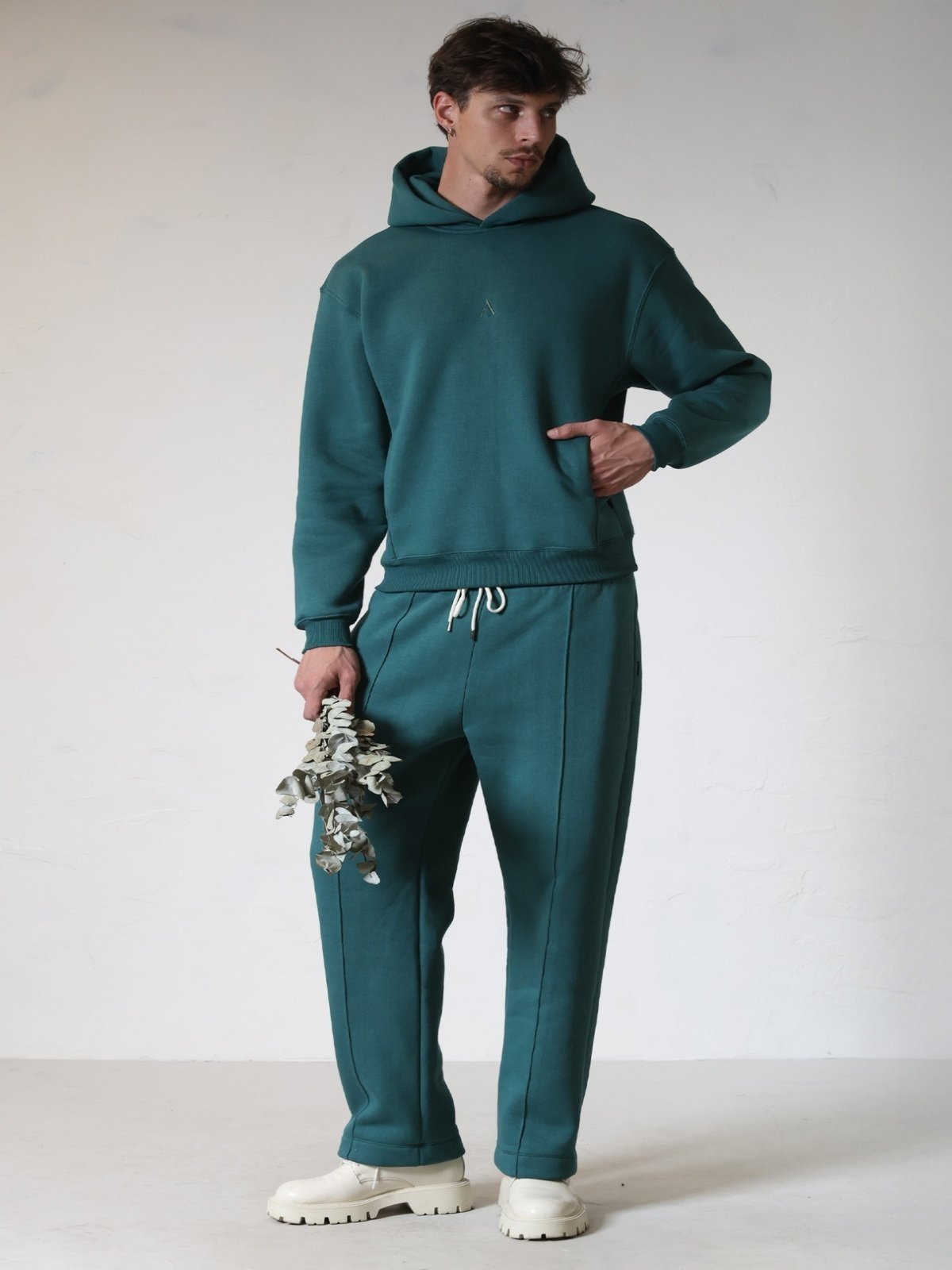 MOLETOM OVERSIZED CANVAS ESSENTIAL - VERDE