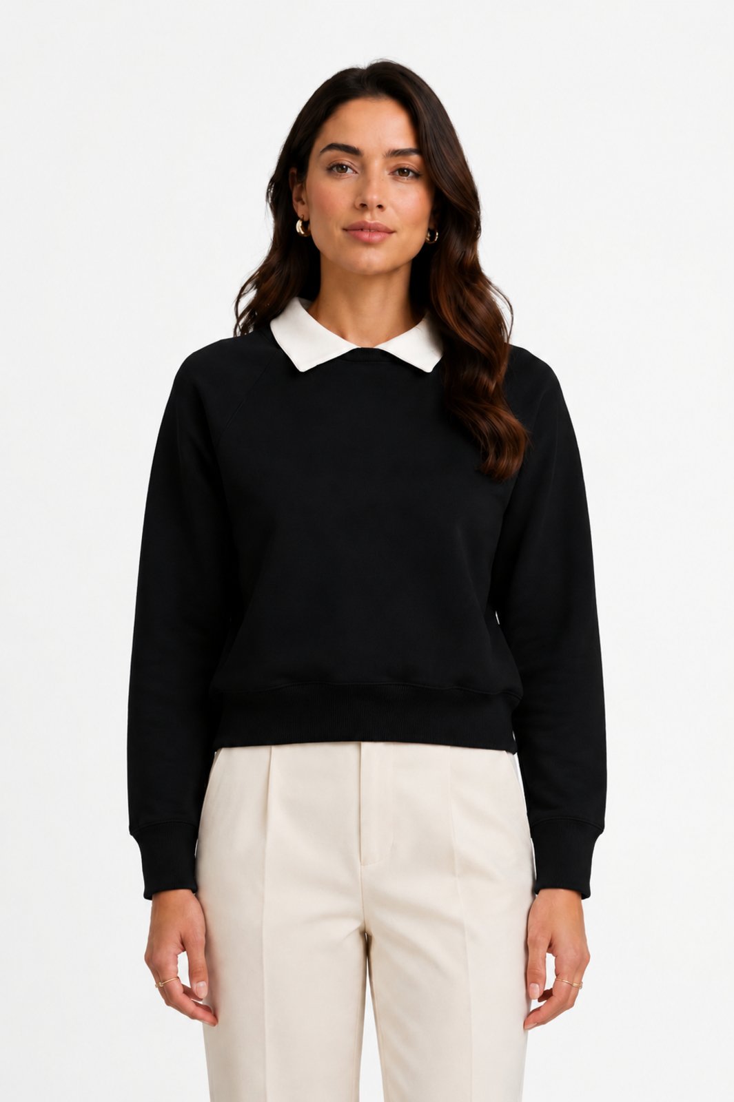 Suéter D Bell Outlet Fashion Liso Preto