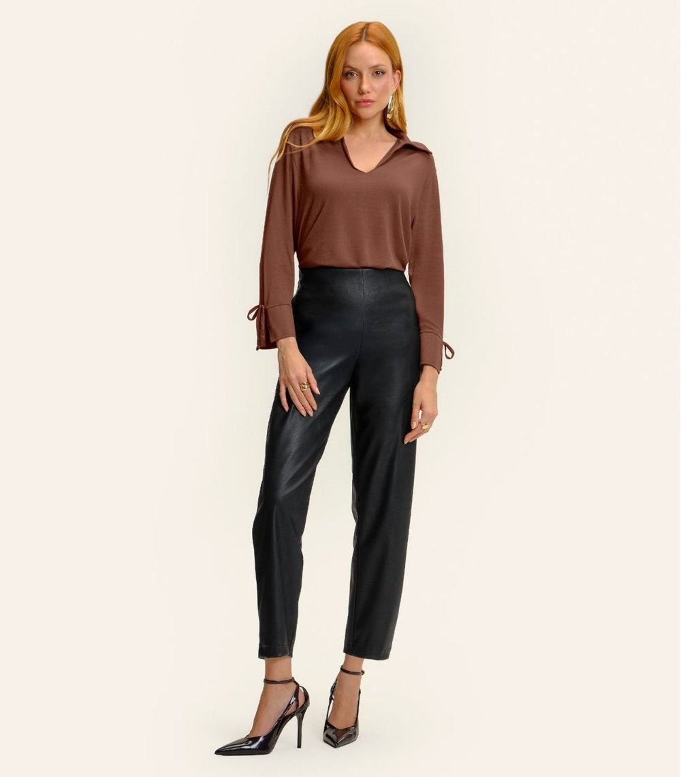 Calça Endless Sintético Feminino Preto