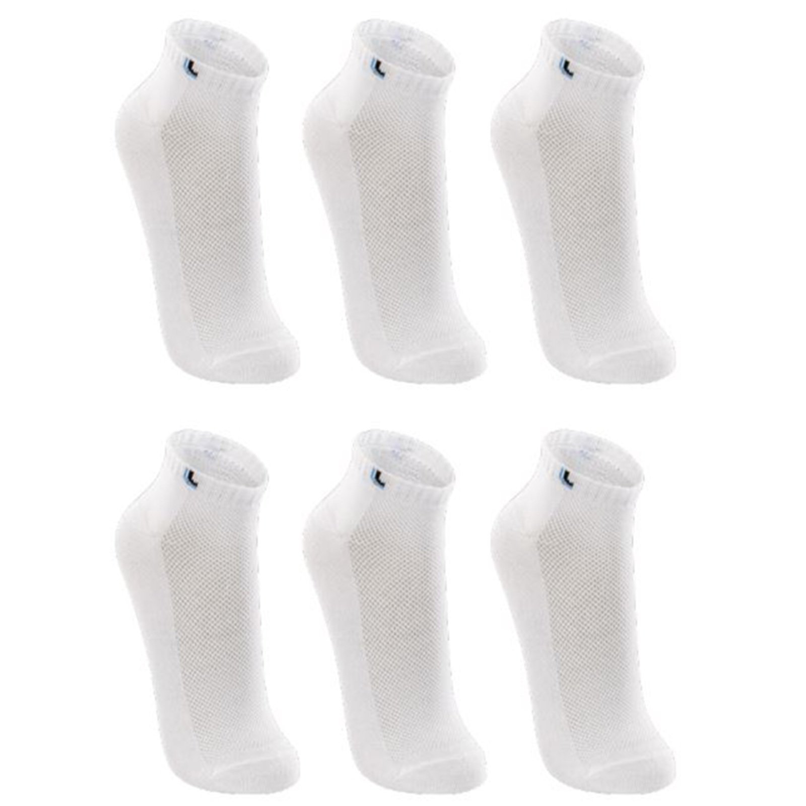 Kit 06 Pares Meias Lupo Cano Curto Sport Branco