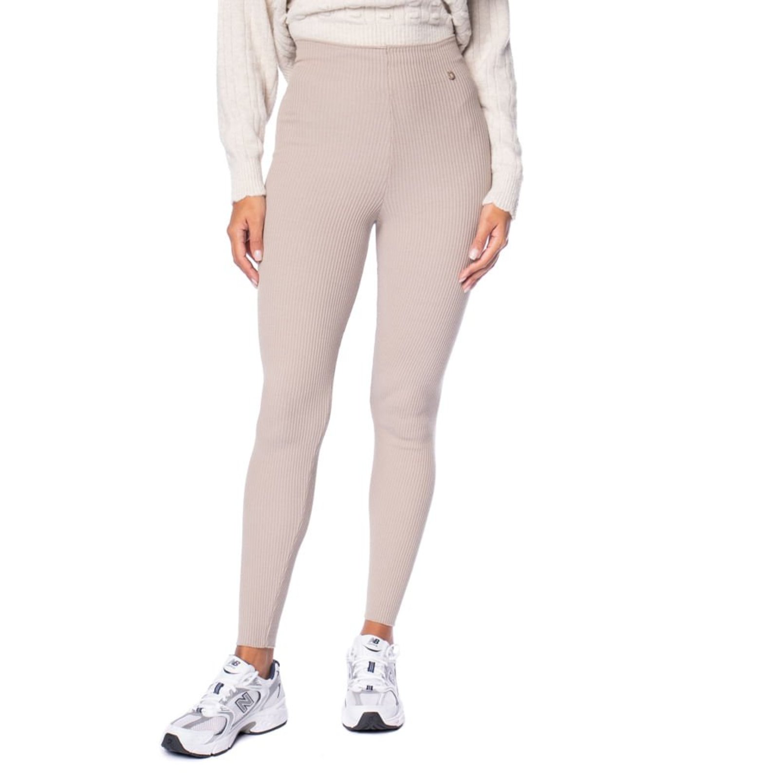 Calça Feminina Biamar Canelada Bege