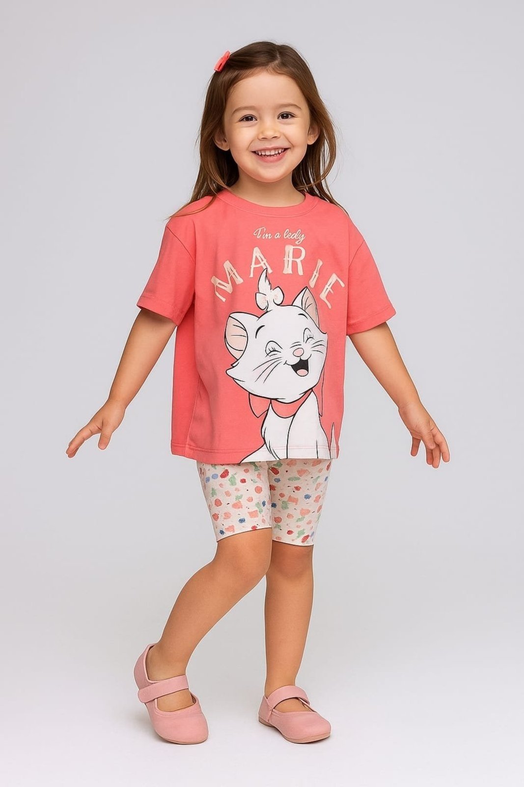 Infantil - Conjunto Disney Marie Feminino Base Oversized