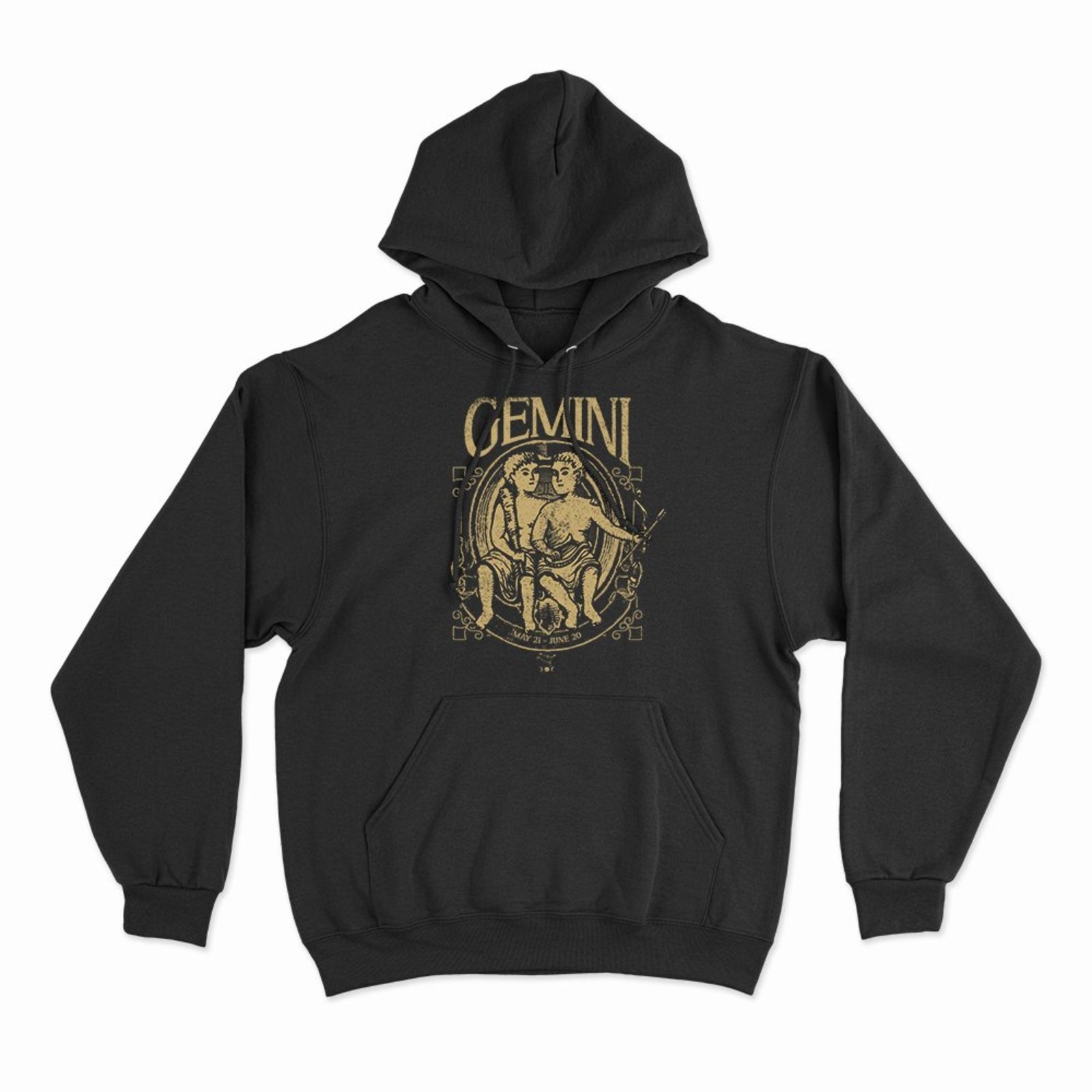 Moletom Com Capuz Gemini - Preto - Casual - Studio Geek