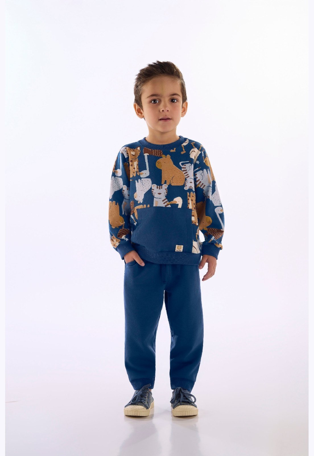 Infantil - Conjunto Blusão Calça Up Baby Azul