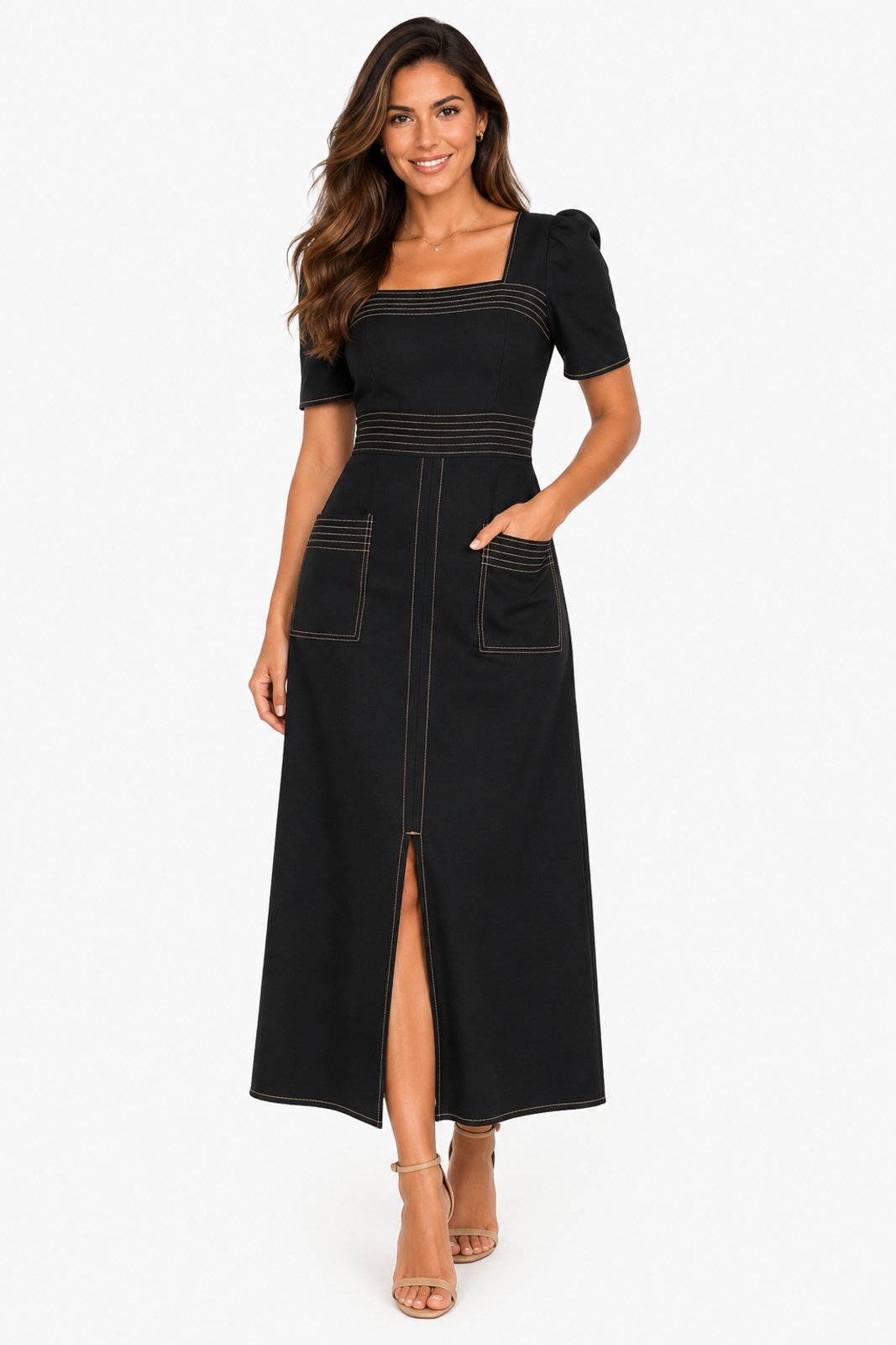 Vestido Longo D Bell Outlet Preto