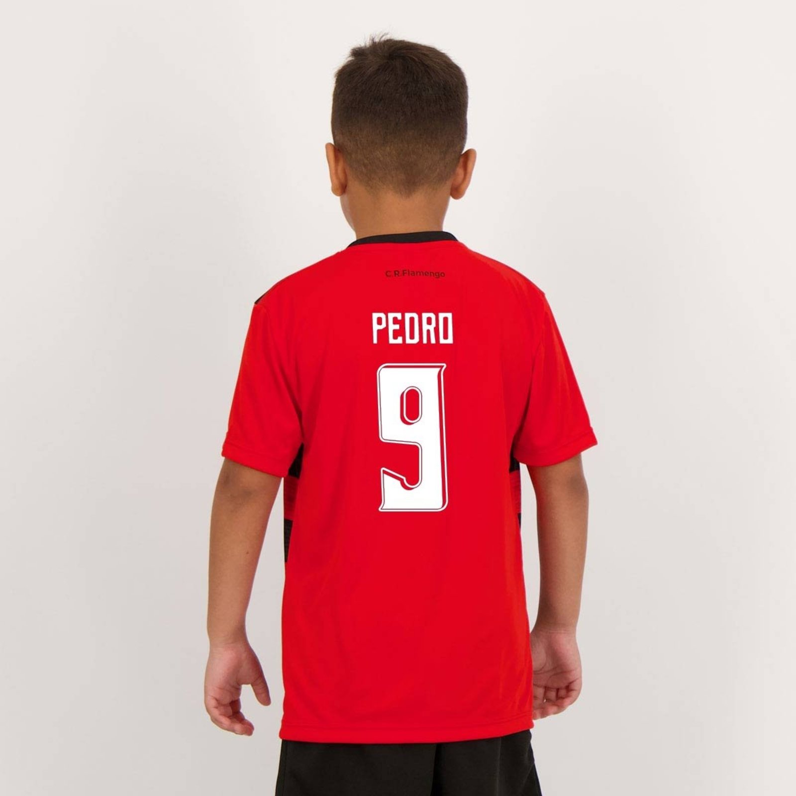 Camisa Flamengo Shout Vermelha e Preta 9 Pedro