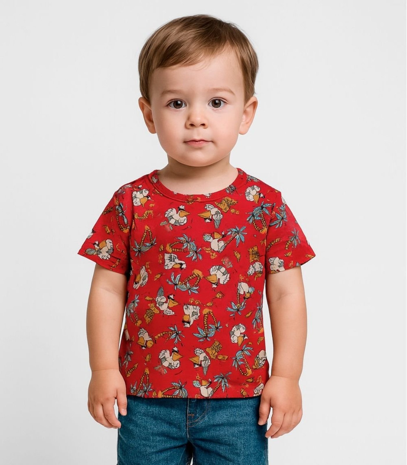 Vista 2 Infantil - Camiseta Masculina Animais Infinita Cor azul INFINITA COR azul