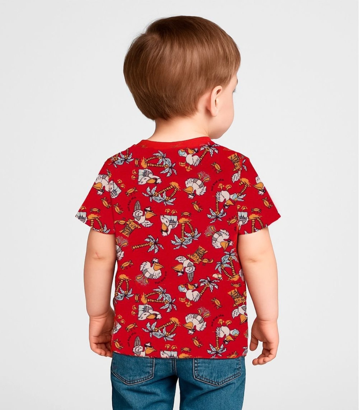 Vista 3 Infantil - Camiseta Masculina Animais Infinita Cor azul INFINITA COR azul