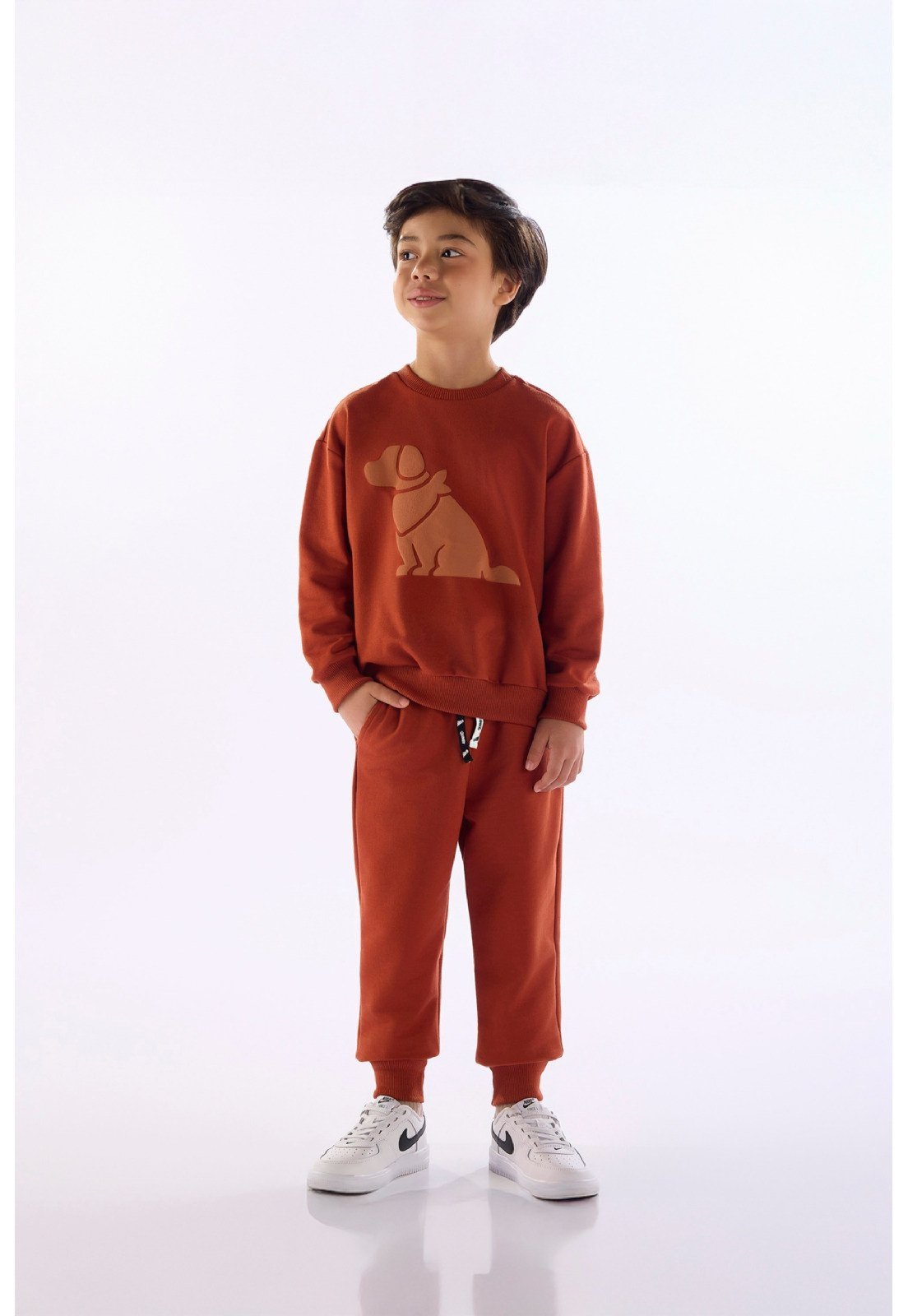 Infantil - Conjunto Moletom Blusão e Calça Quimby Preto