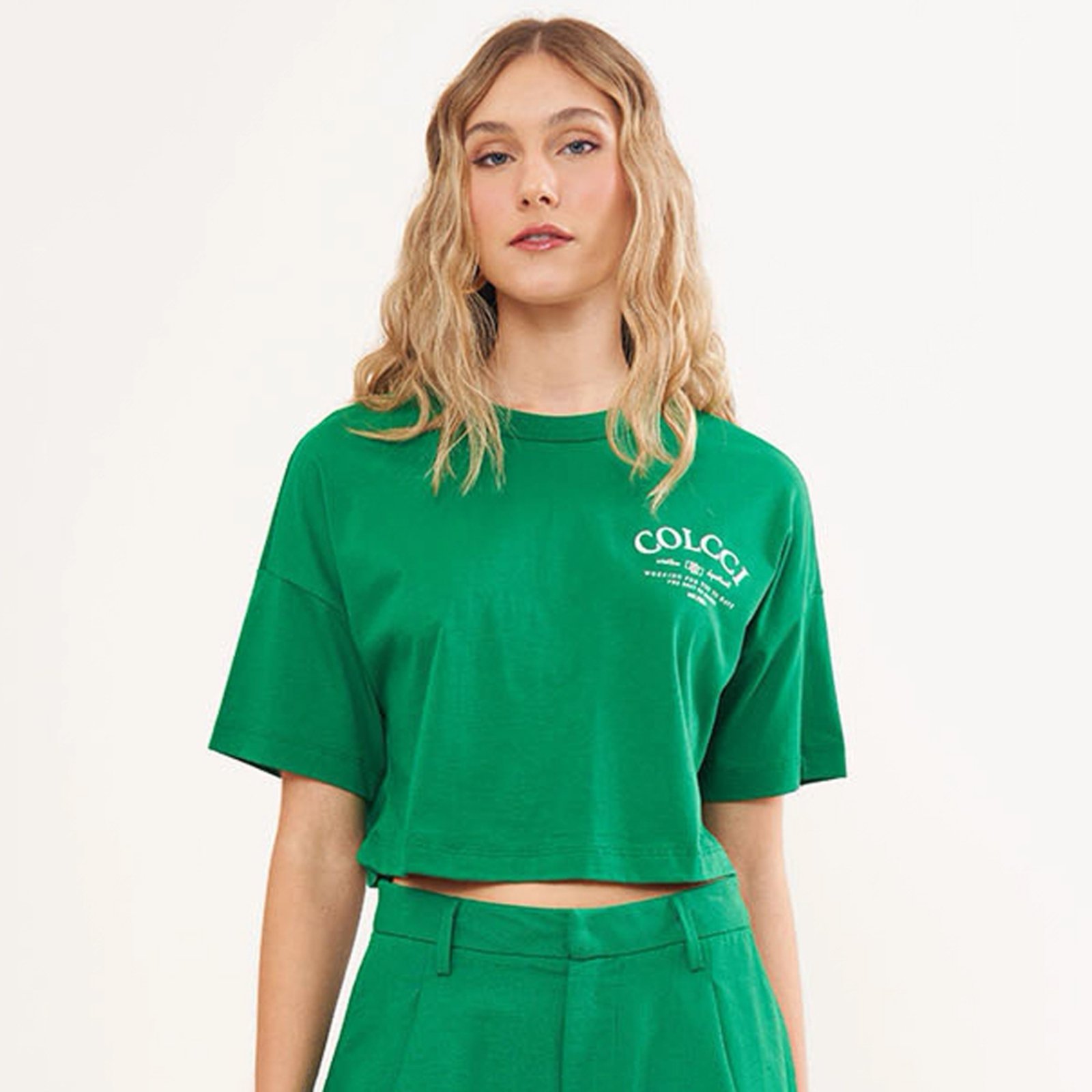 Camiseta Colcci Creative Pr26 Verde Vanity Feminino