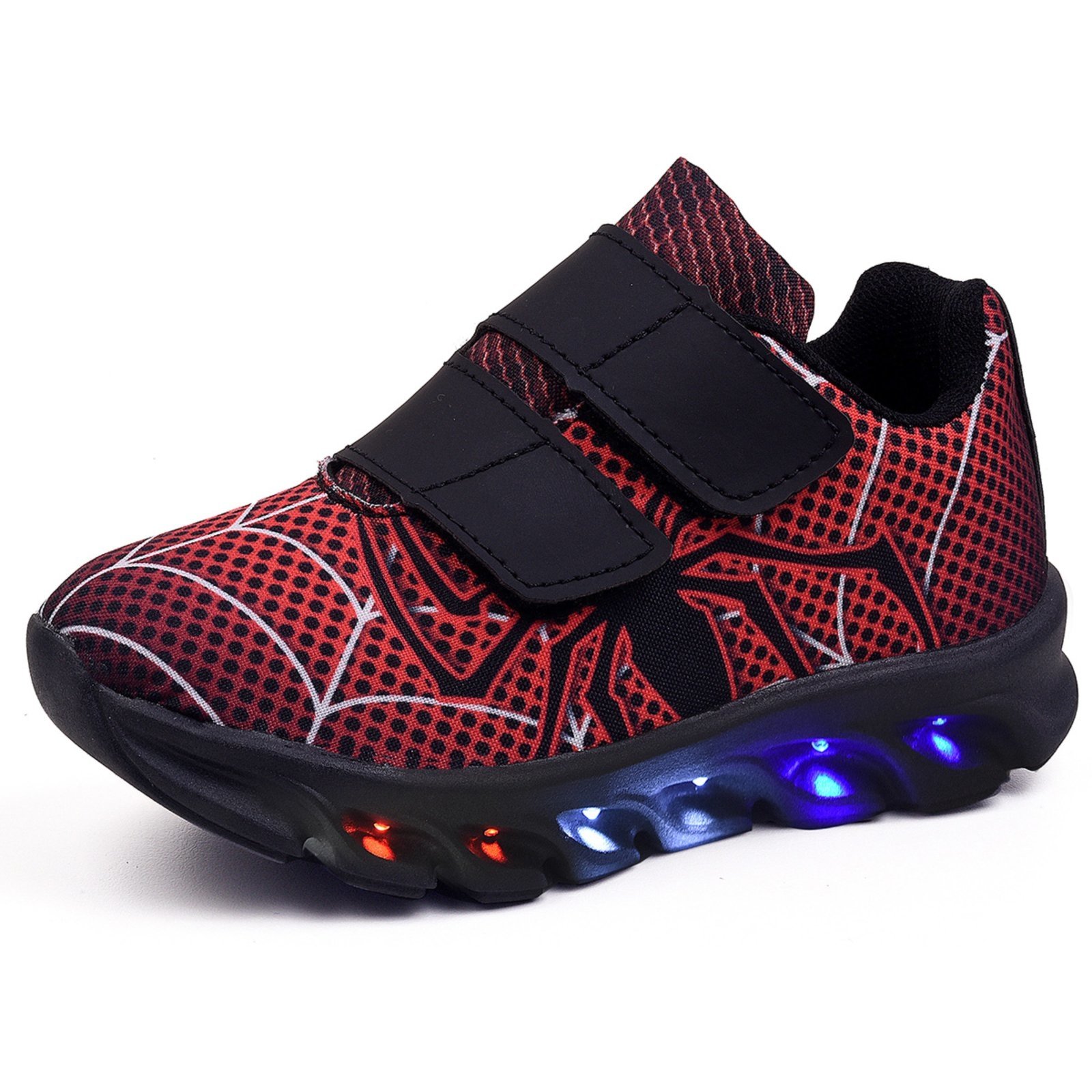 Infantil – Kit Tênis De Led Aranha Personagem Meninos