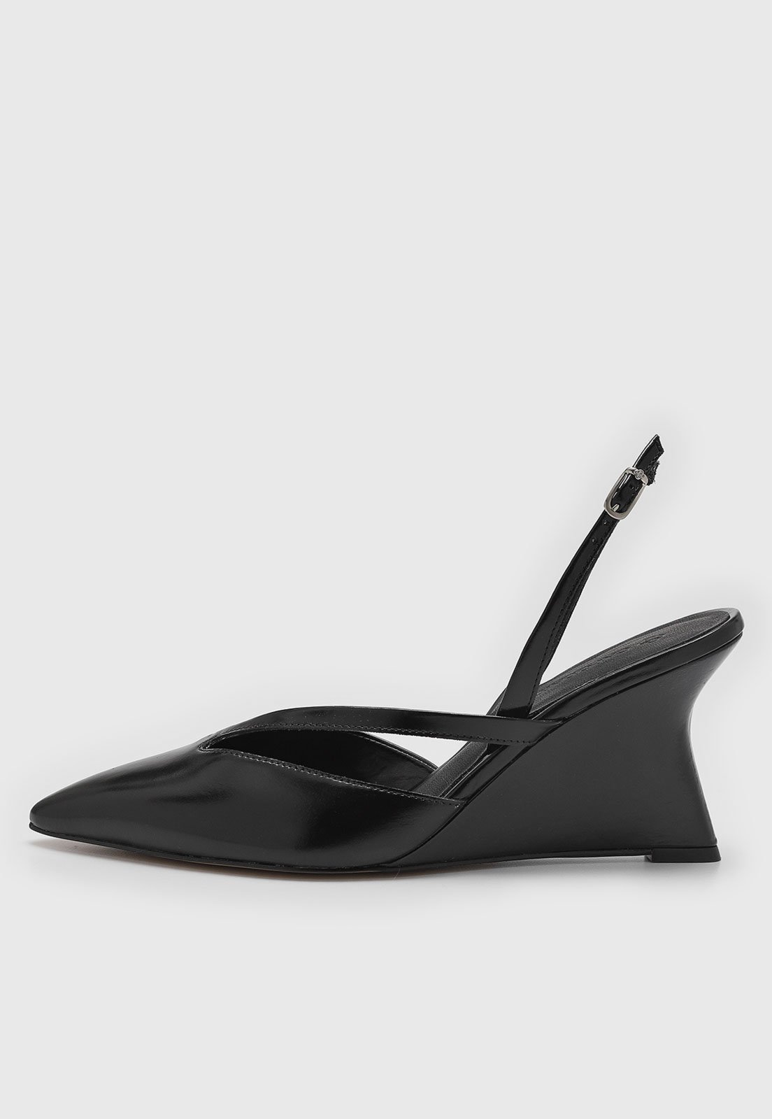 Scarpin Feminino Capodarte Salto Médio Ponta Fina Preto