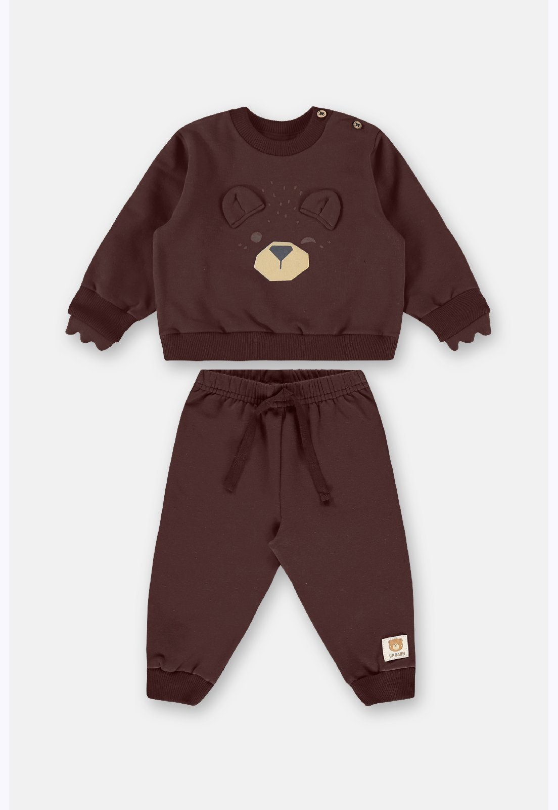 Infantil - Conjunto Ursinho Interativo Up Baby Marrom