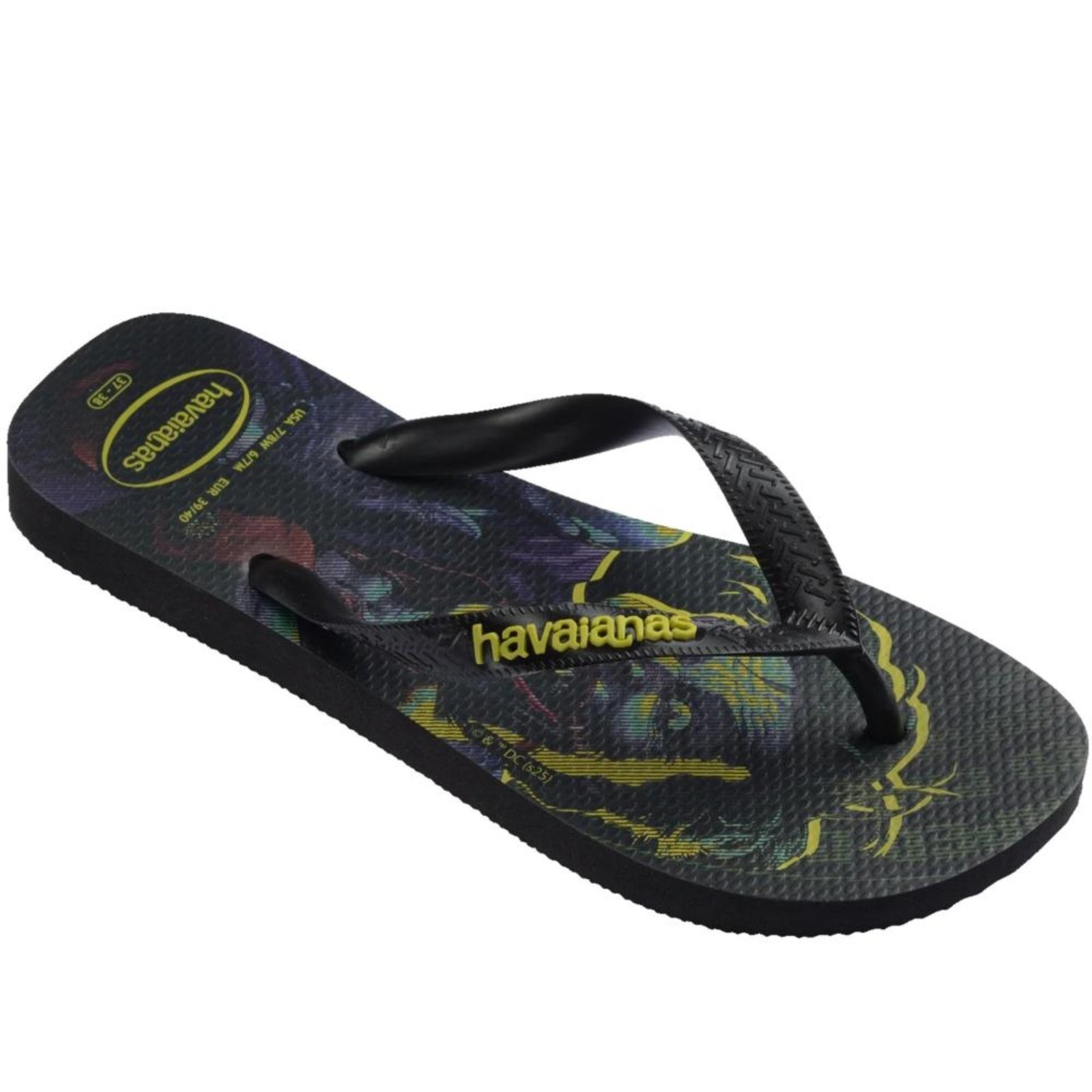 Vista 3 Chinelo Masculino Havaianas Herois Dc Preto incolor Havaianas incolor