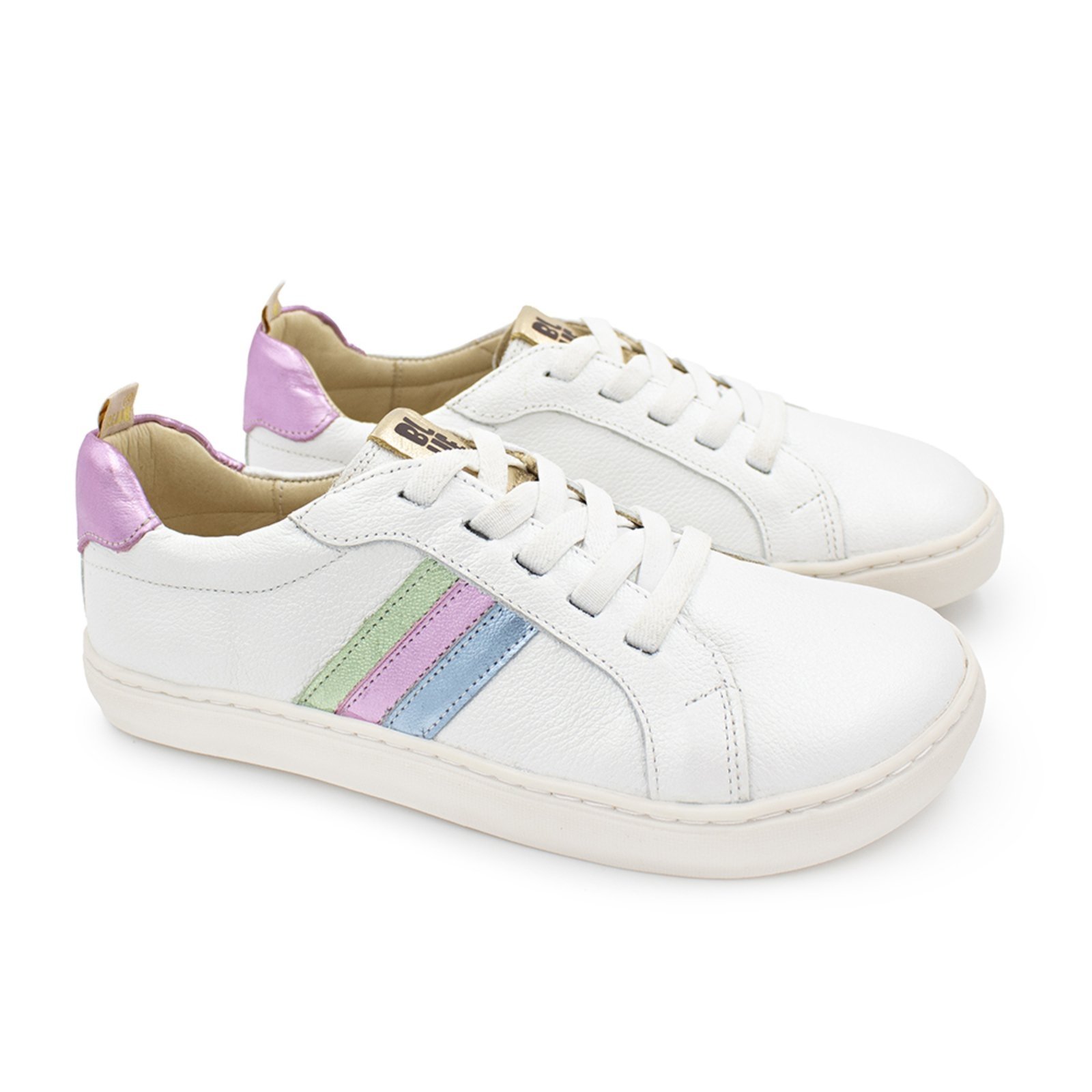 Vista 2 Infantil - Tênis Menina Blue Guta Couro Perola Blue Infantis off-white blue Blue Infantis off-white blue