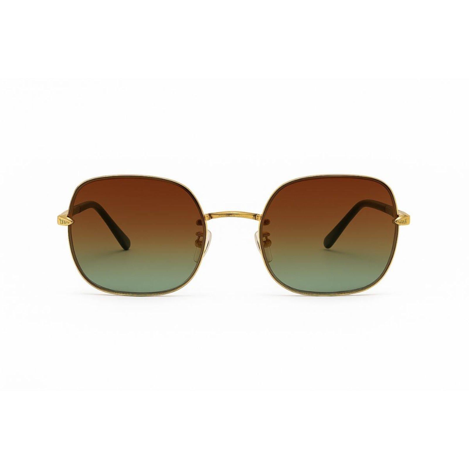 Óculos de Sol Redondo Preto Estilo Retrô com Lente Escura UV400