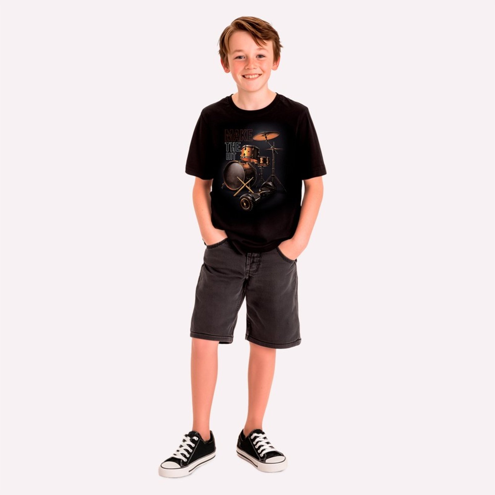 Infantil - Camiseta Menino Bateria Kyly