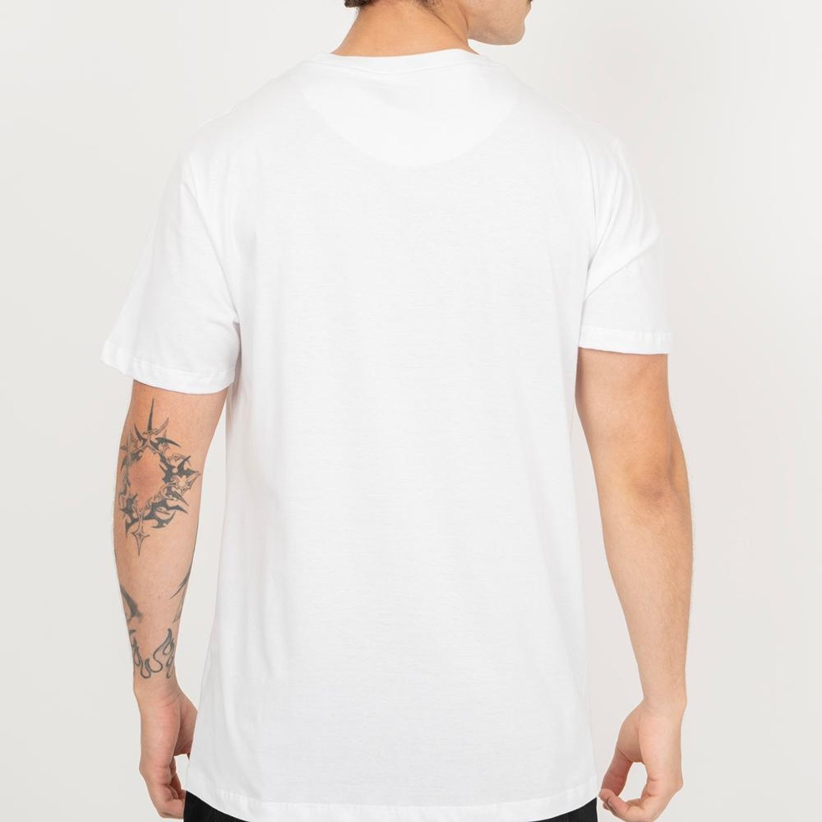 Camiseta Quiksilver Domed Logo Checker SM26 Masculina Branco