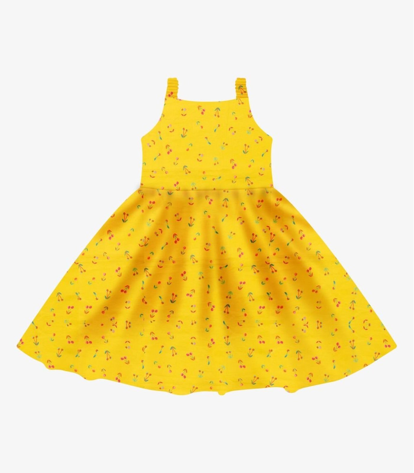Infantil - Vestido em Popeline Rovi Laranja