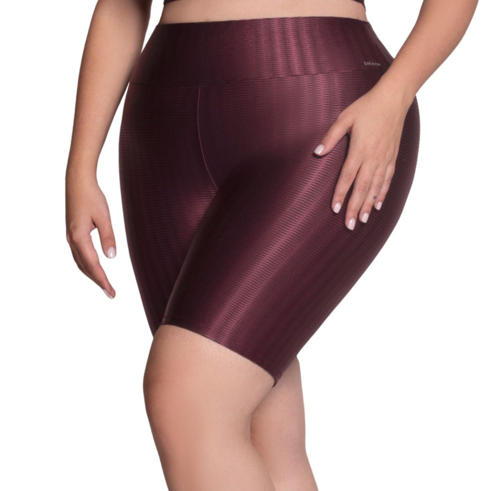 Bermuda Fitness 3D Plus Size feminina Selene