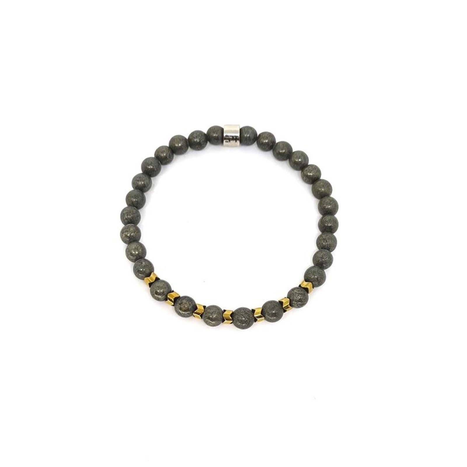 Pulseira Emporio Top de Pedras Pirita Gold