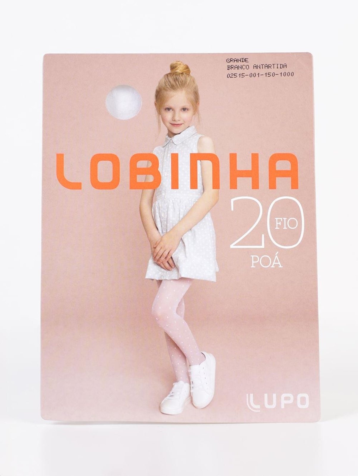 Meia - Calça Fio 20 Poá Para Menina - BRANCO