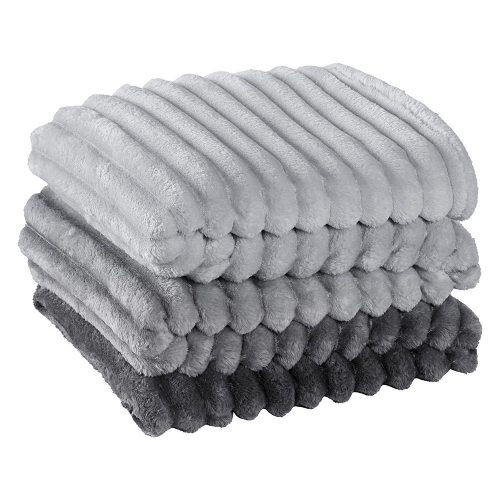 Cobertor Queen Casa Modelo Enxovais Fluffy Manta Flannel Ultrasoft Grafito