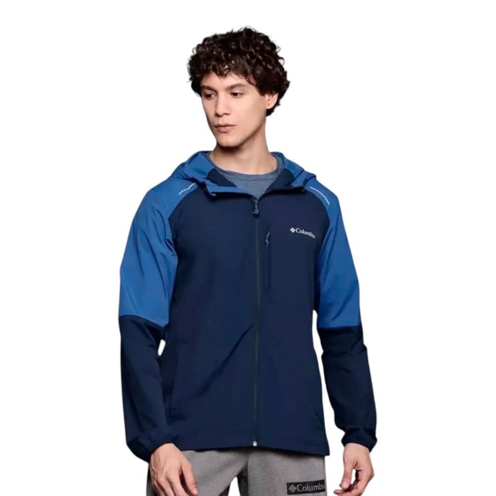 Jaqueta Columbia Tech Nylon Masculina - Azul - Columbia