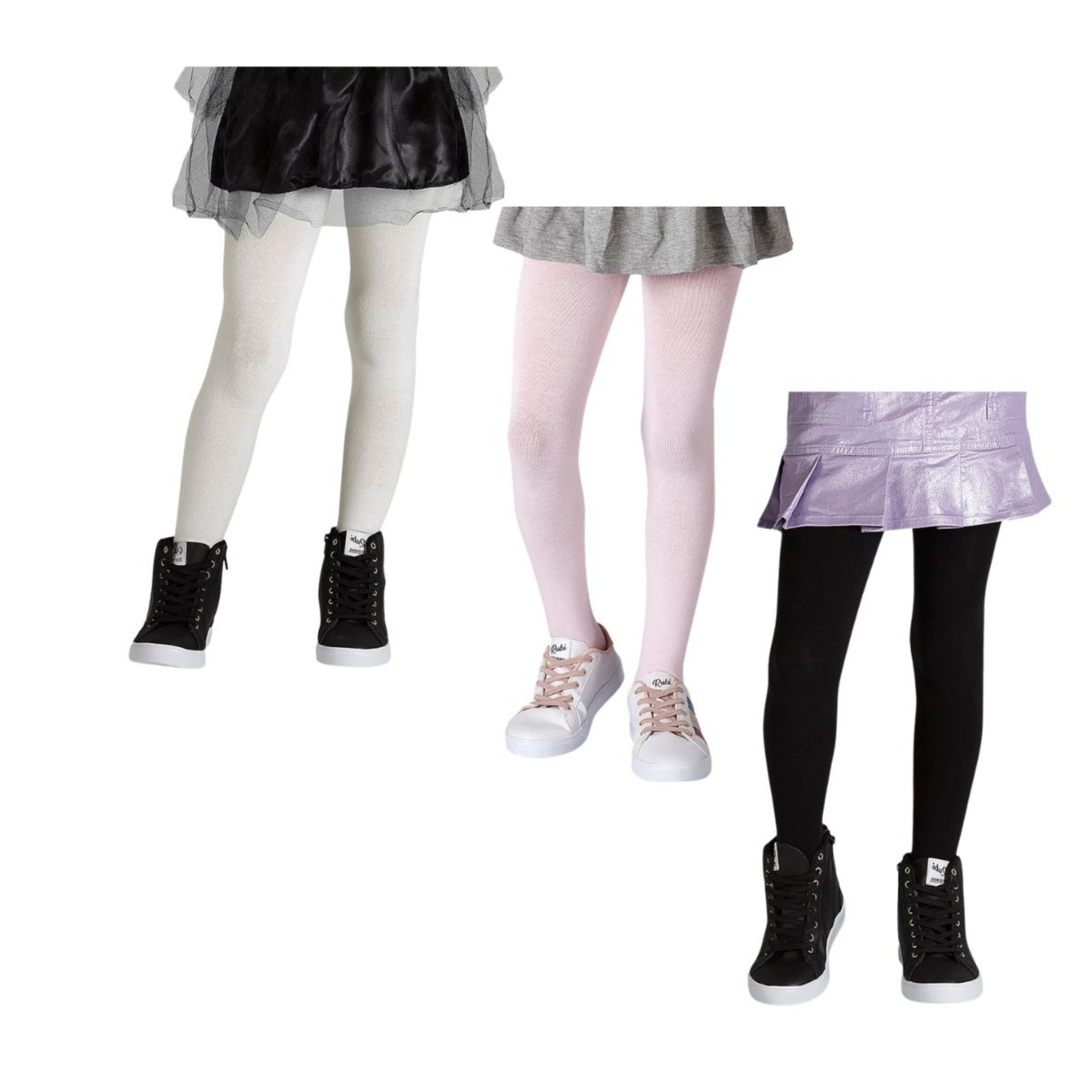 Kit 3 Meia calça menina meia calça , estilosa, modinha para meninas , confortável