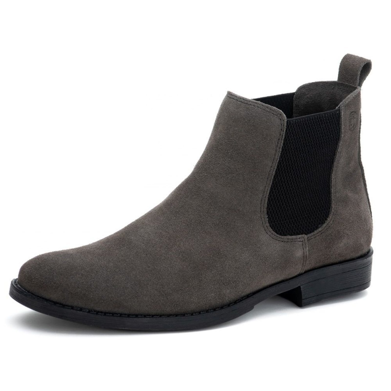 Bota Masculina de Couro Adventure Resistente Cano Baixo Country Cinza