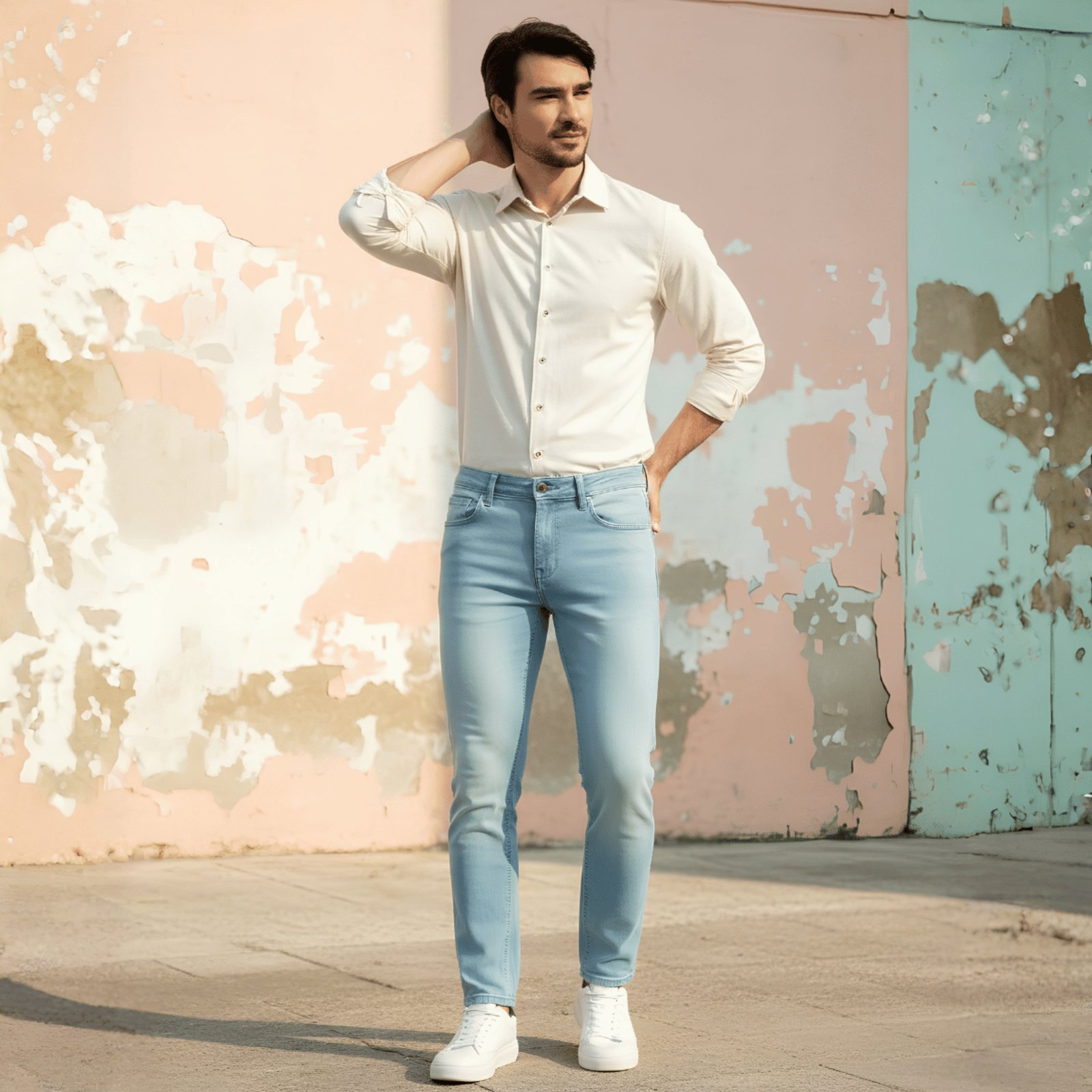 Calça Masculina Jeans Skinny Turbohélice Hangar