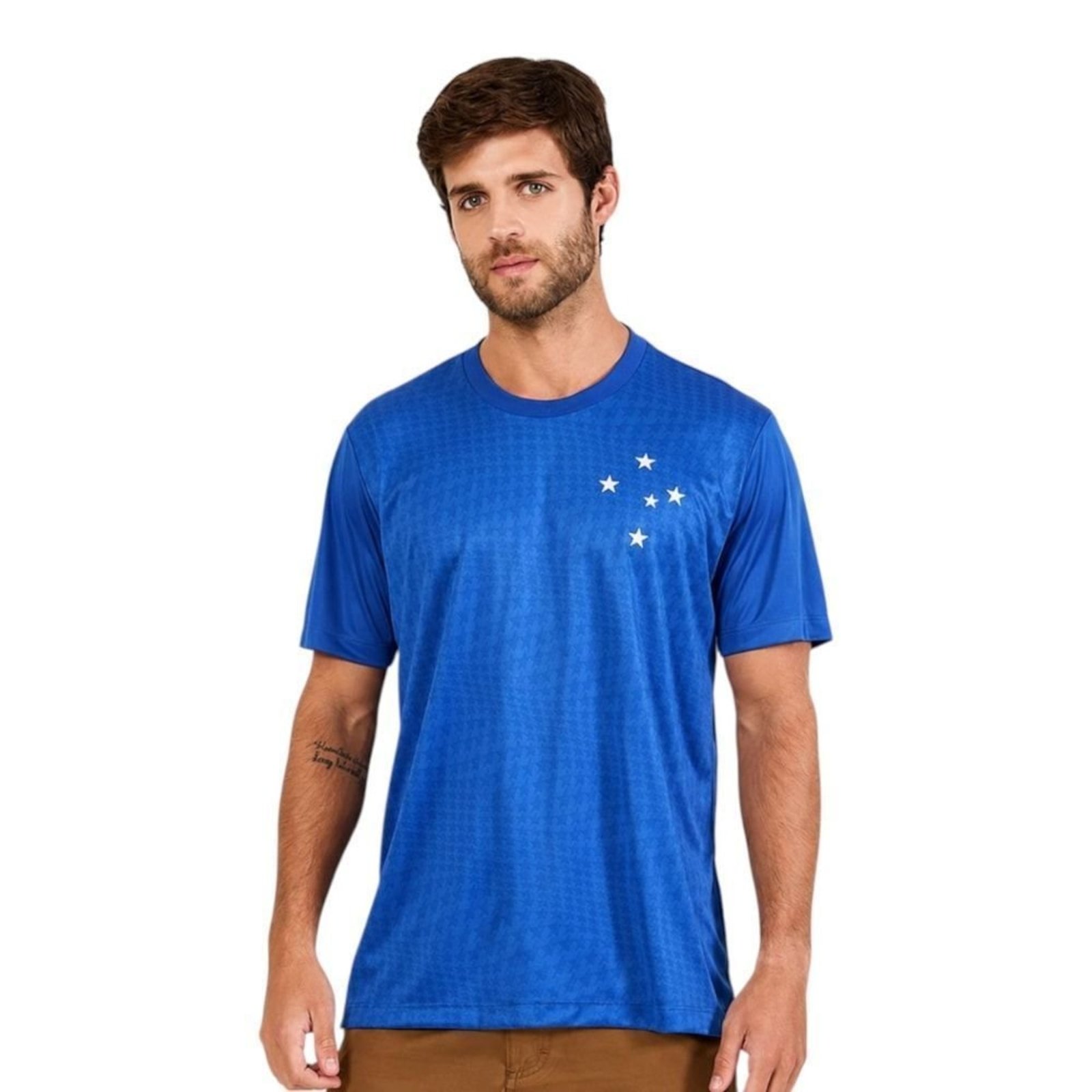 Camisa Braziline Cruzeiro Celestial Masculina - Azul - braziline