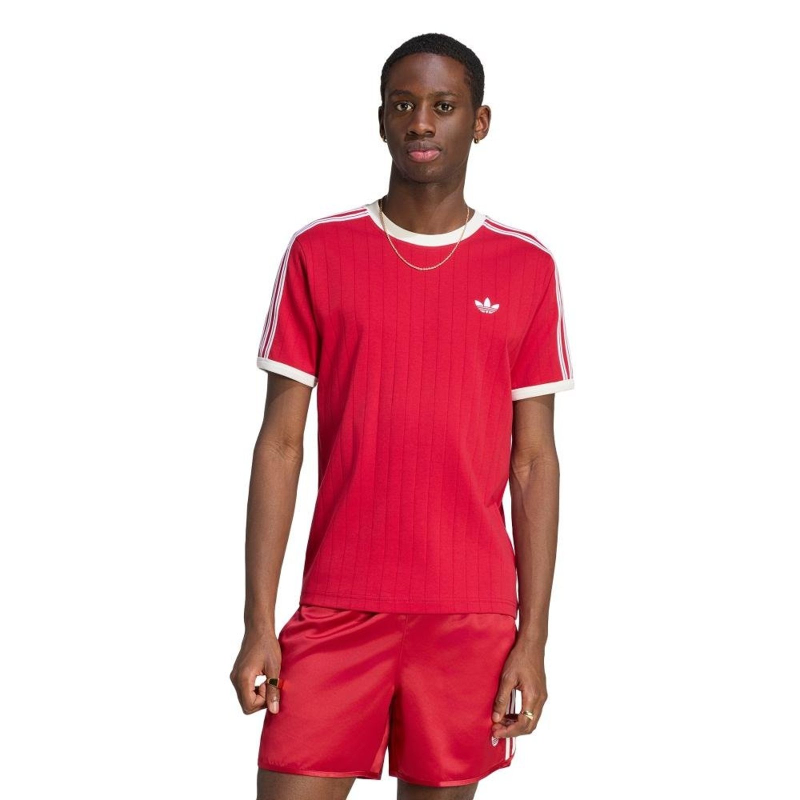 CAMISETA DROP NEEDLE TRÊS LISTRAS adidas Originals Vinho