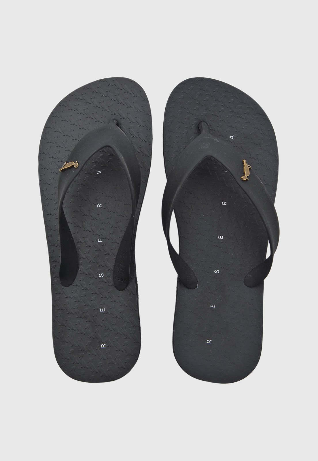 Chinelo Masculino Reserva Tiras de Dedo Preto